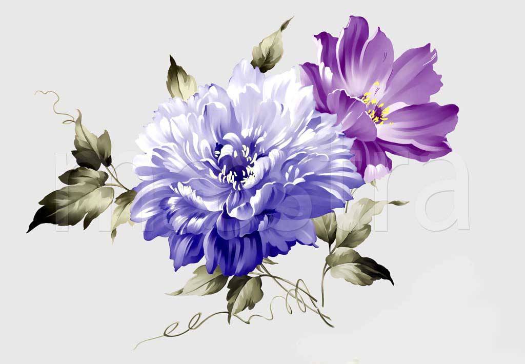 Фотообои Букет синих цветов